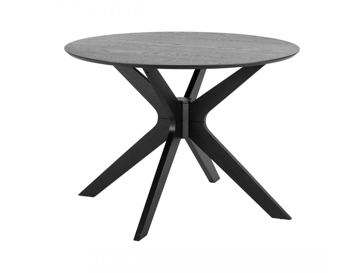 Table à manger 105 cm DUCHE chêne noir