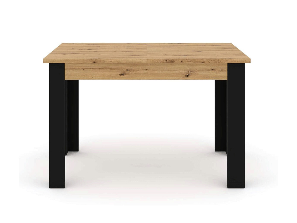 Table extensible 120/160 cm NUKA Chêne et noir
