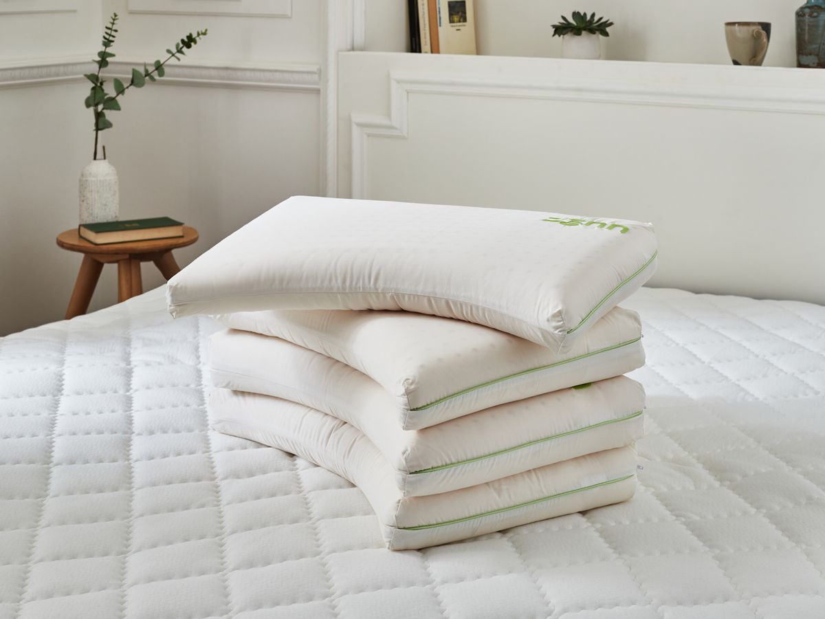 Lot de 4 oreillers PILO ergonomique Latex naturel et bambou