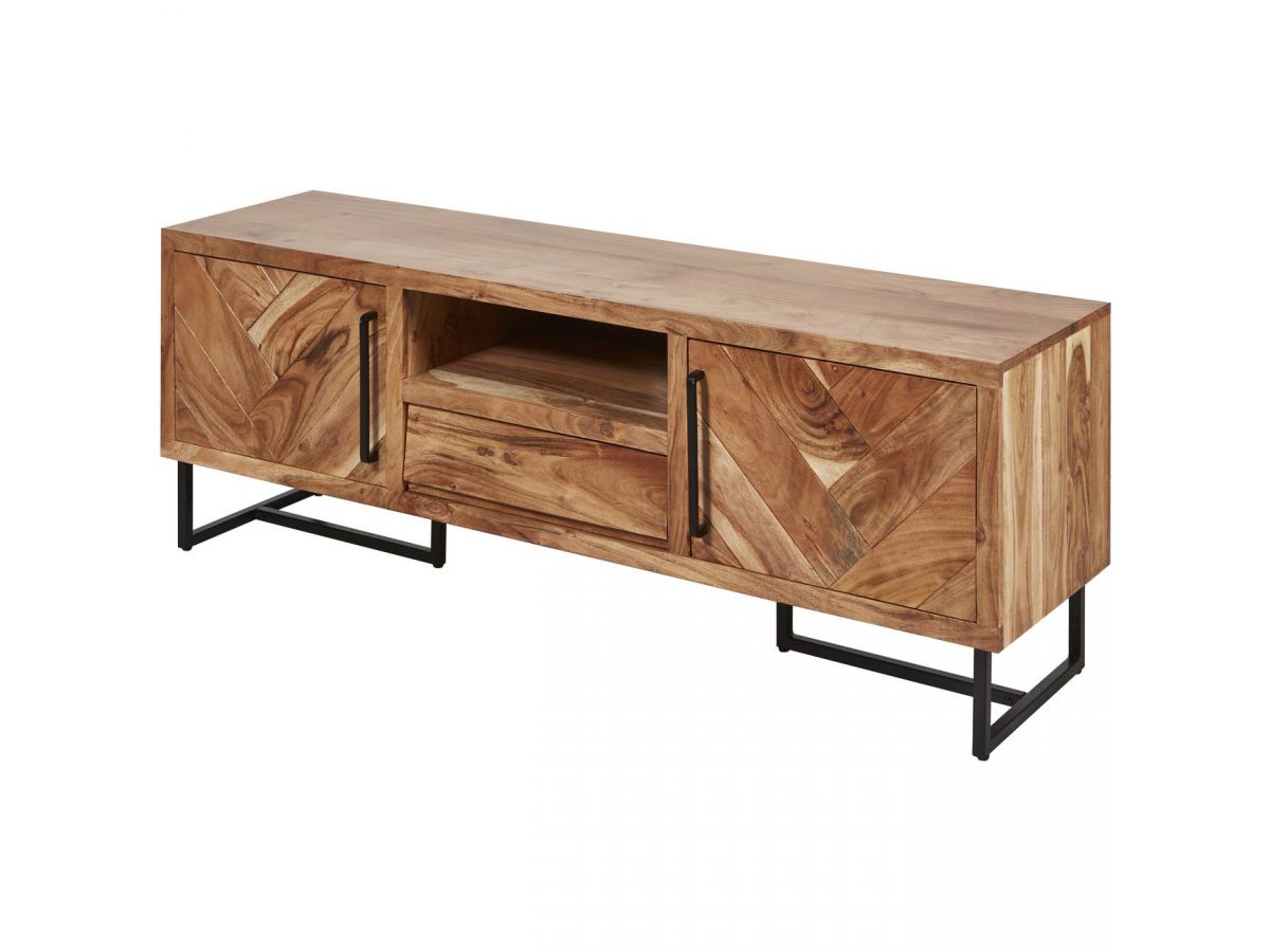 Meuble TV 160 cm LOYS Acacia massif