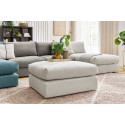 Canapé panoramique fixe 100% modulable PARIS tissu avec 2 chauffeuses, 2 méridiennes, 1 pouf