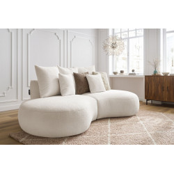 SAINT-GERMAIN 3-osobowa sofa prosta w tkaninie frotte