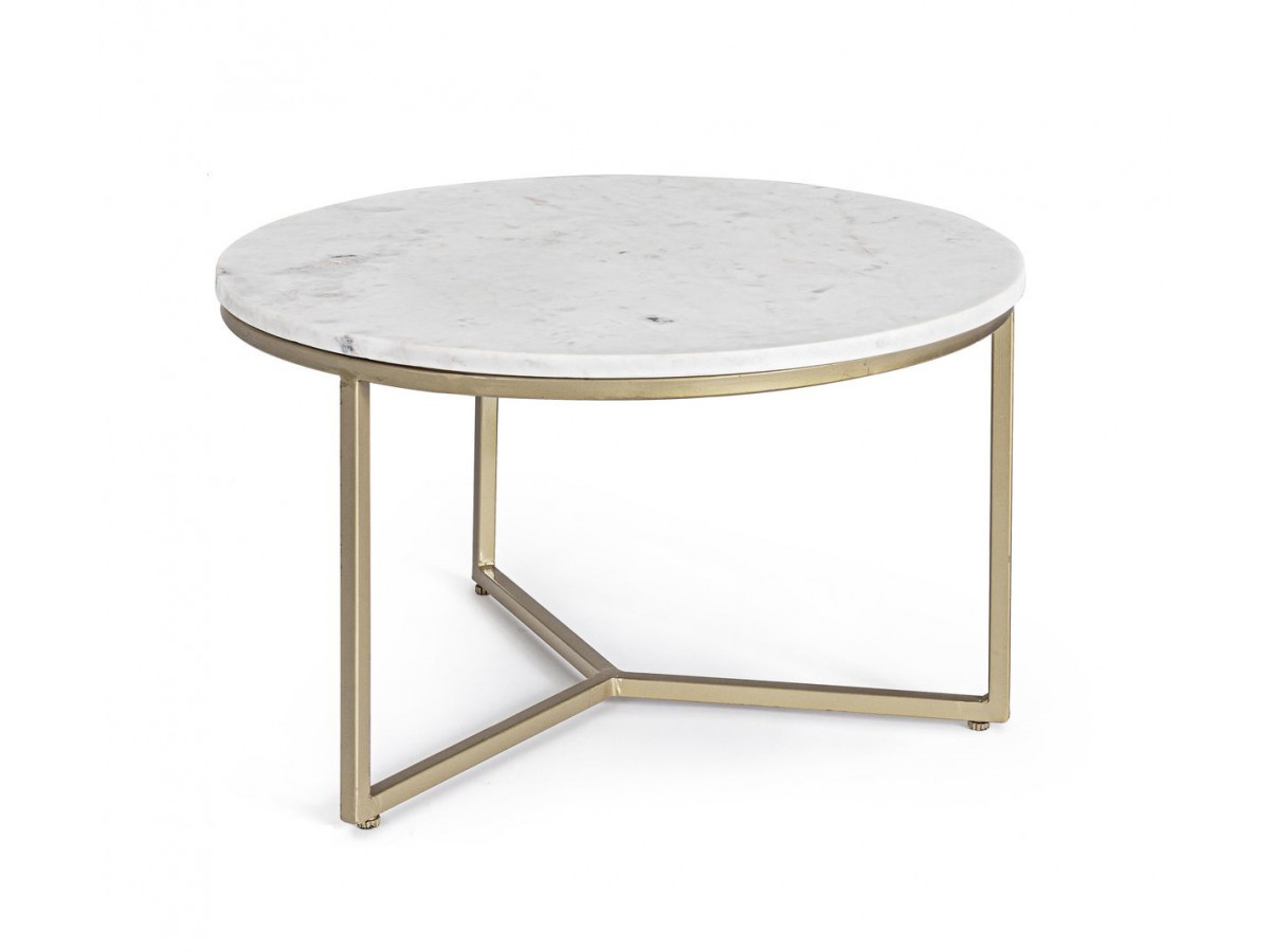 Table basse 57 cm BELLINI Marbre blanc