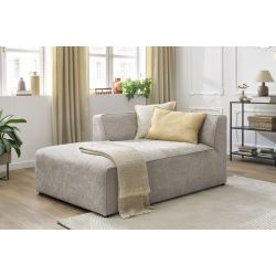 Sofa modułowa MEGEVE z szezlongiem z teksturowanej tkaniny