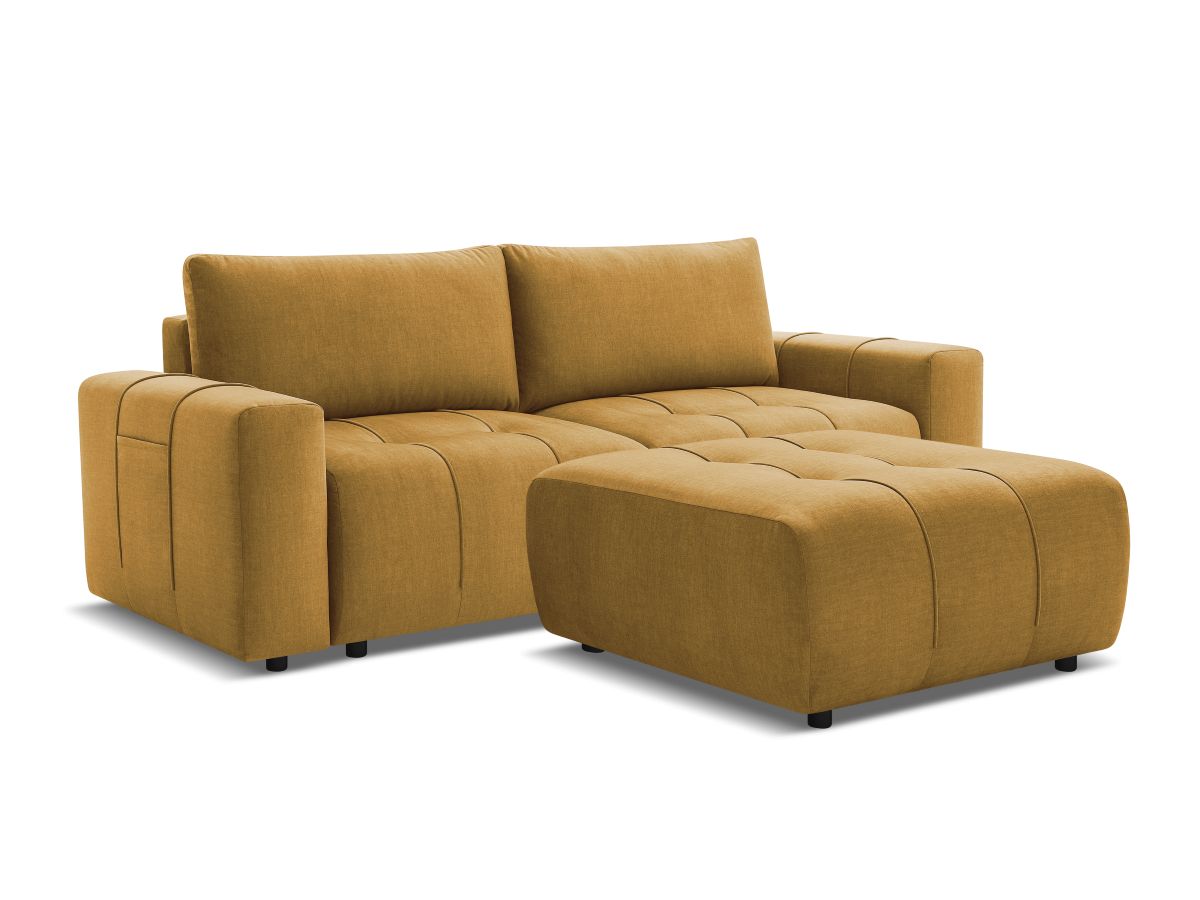ARSENE prosta sofa z podnóżkiem