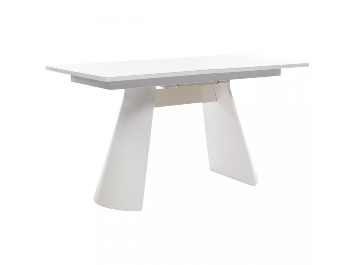 Table Ovale extensible 200/260 cm CALVIN Blanc