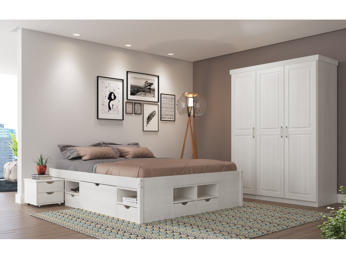 Lit FINEO bois massif